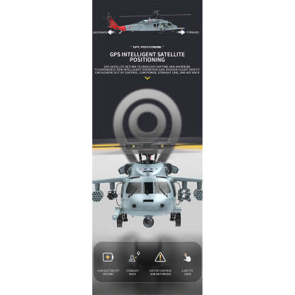 YU XIANG F09-H 1/47 Scale SH-60 Seahawk 8CH GPS RC Helicopter with 5.8G FPV