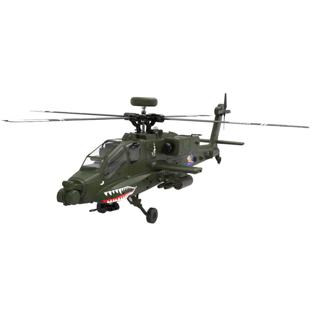 YU XIANG F11 AH-64 Apache 1/32 Scale 6CH GPS Brushless Direct-Drive RC Helicopter RTF with One-Key Inverted Flight-helloworld7