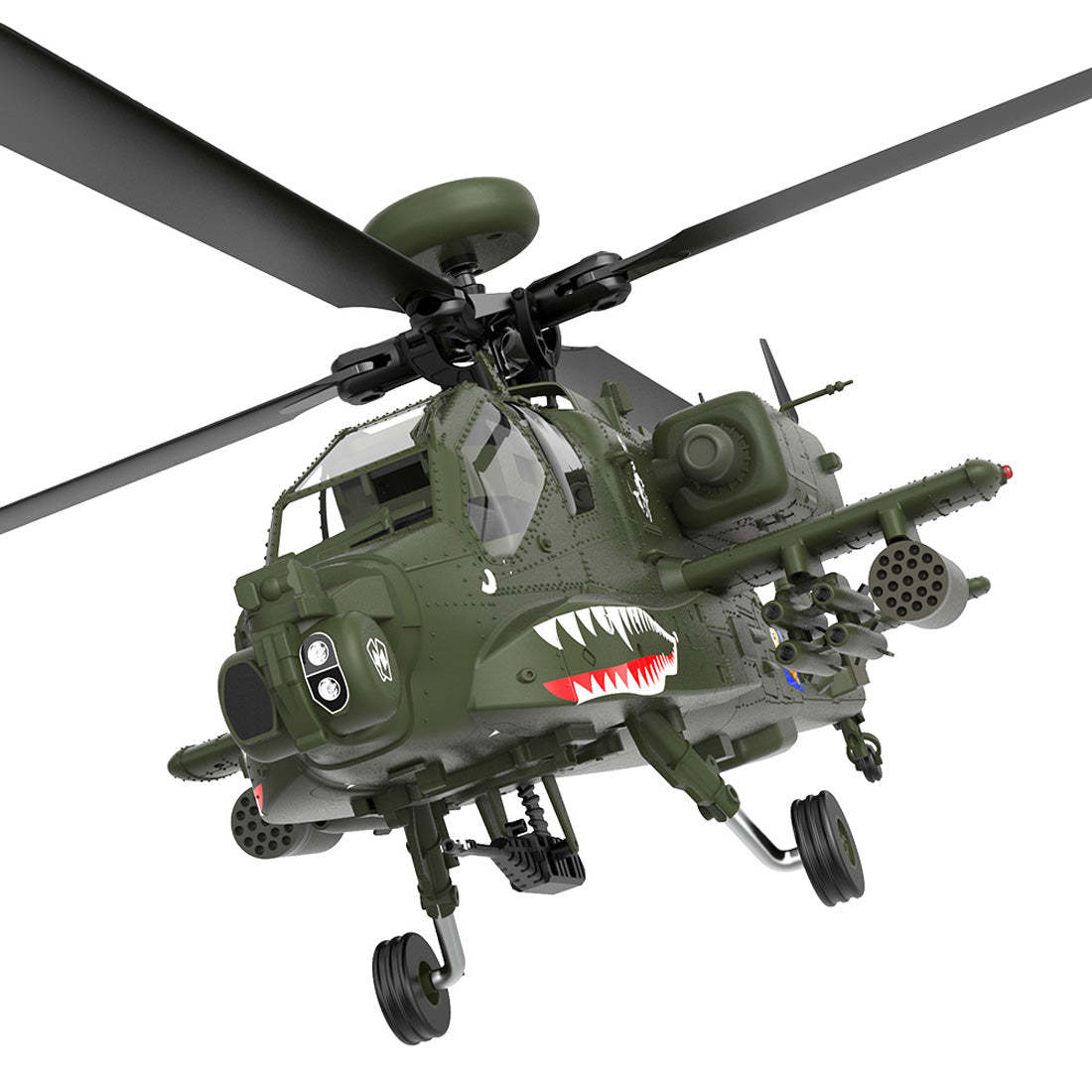 YU XIANG F11 AH-64 Apache 1/32 Scale 6CH GPS Brushless Direct-Drive RC Helicopter RTF with One-Key Inverted Flight-helloworld7