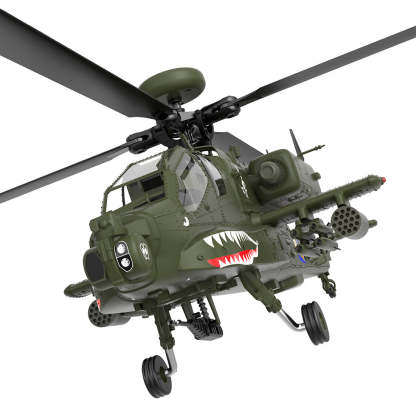 YU XIANG F11 AH-64 Apache 1/32 Scale 6CH GPS Brushless Direct-Drive RC Helicopter RTF with One-Key Inverted Flight-helloworld7