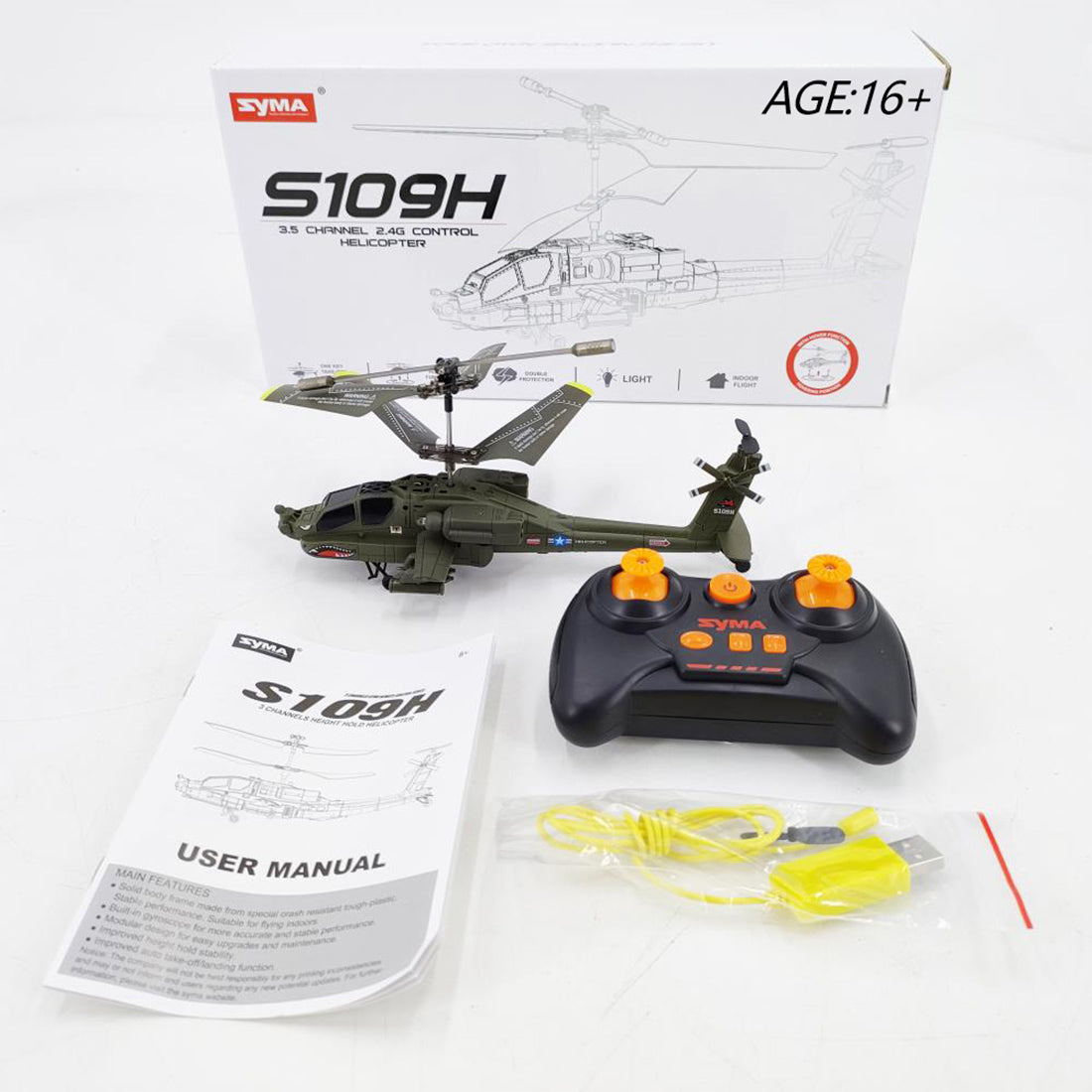 YU XIANG F11-S AH-64 Apache 1/32 Scale 6CH GPS RC Helicopter RTF Smart Version-helloworld7
