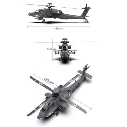 YU XIANG F11-S AH-64 Apache 1/32 Scale 6CH GPS RC Helicopter RTF Smart Version-helloworld7