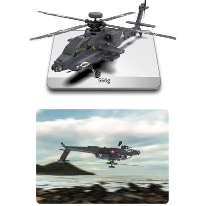 YU XIANG F11-S AH-64 Apache 1/32 Scale 6CH GPS RC Helicopter RTF Smart Version-helloworld7
