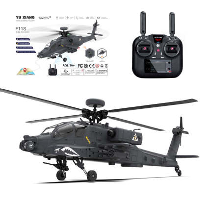 YU XIANG F11-S AH-64 Apache 1/32 Scale 6CH GPS RC Helicopter RTF Smart Version-helloworld7