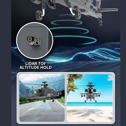 YU XIANG F11-S AH-64 Apache 1/32 Scale 6CH GPS RC Helicopter RTF Smart Version-helloworld7