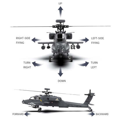 YU XIANG F11-S AH-64 Apache 1/32 Scale 6CH GPS RC Helicopter RTF Smart Version-helloworld7