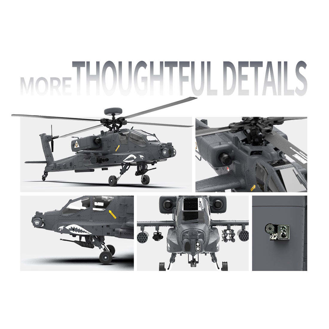 YU XIANG F11-S AH-64 Apache 1/32 Scale 6CH GPS RC Helicopter RTF Smart Version-helloworld7
