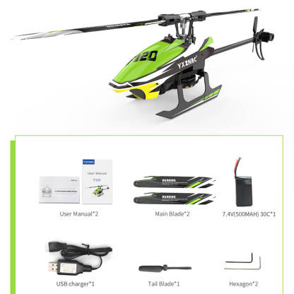 YU XIANG F120 6CH Direct Drive Brushless RC Helicopter RTF 3D/6G Stunt-helloworld7