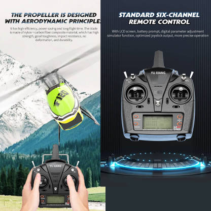 YU XIANG F120 6CH Direct Drive Brushless RC Helicopter RTF 3D/6G Stunt-helloworld7