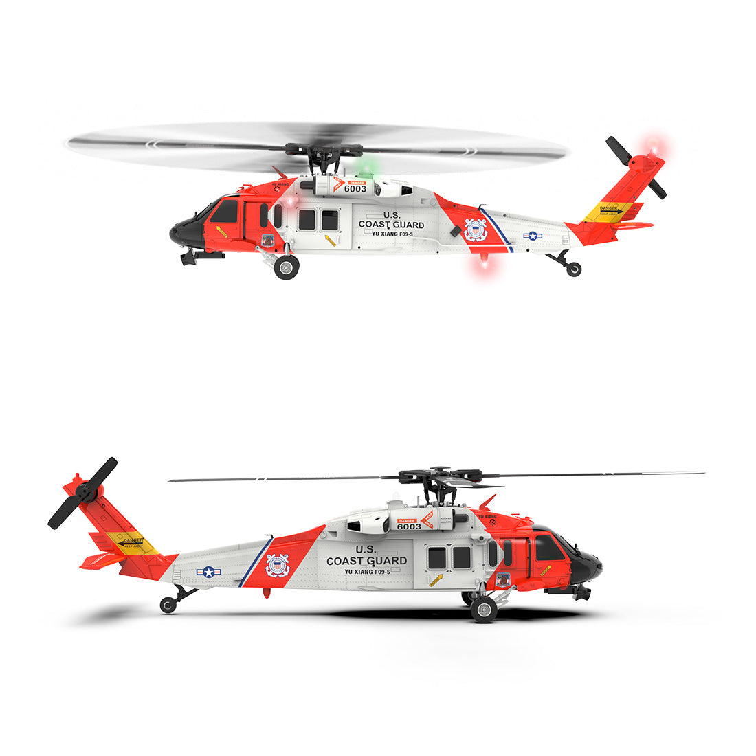 YXZNRC F09-S 1/47 Scale UH60 Black Hawk RC Helicopter RTF with Brushless Motor-helloworld7