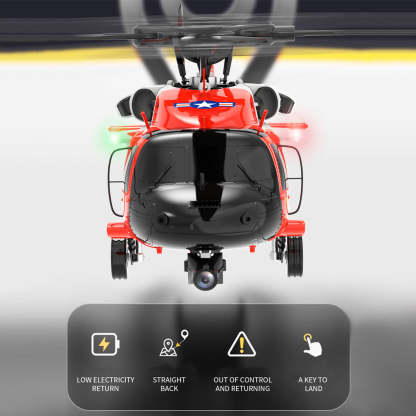 YXZNRC F09-S 1/47 Scale UH60 Black Hawk RC Helicopter RTF with Brushless Motor-helloworld7