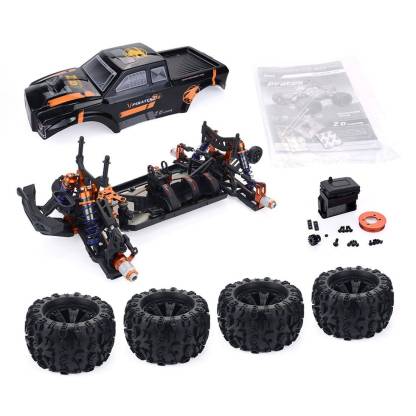 ZD Racing MT8 Pirates3 1/8 Scale 4WD DIY Monster Truck Kit Heavy Duty Metal Chassis for High Speed Bashing