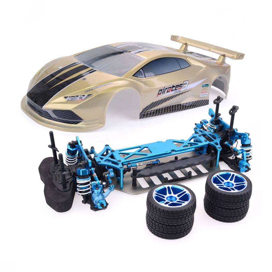 ZD Racing Pirates3 TC10 1/10 4WD Touring Drift Car Frame Kit Rolling Chassis