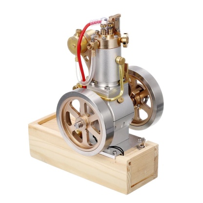 Upgraded Vertical Hit and Miss Gas Engine Model Water Cooled 6cc 4 Stroke with Mechanical Pump-helloworld7