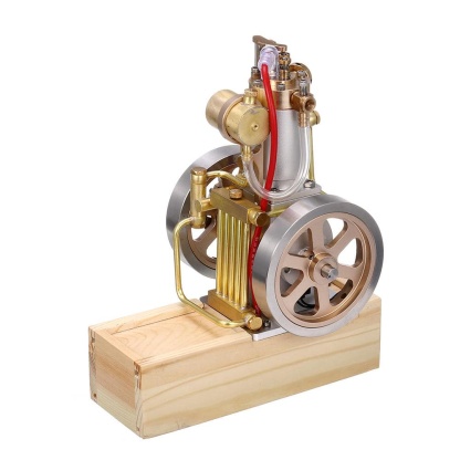 Upgraded Vertical Hit and Miss Gas Engine Model Water Cooled 6cc 4 Stroke with Mechanical Pump-helloworld7