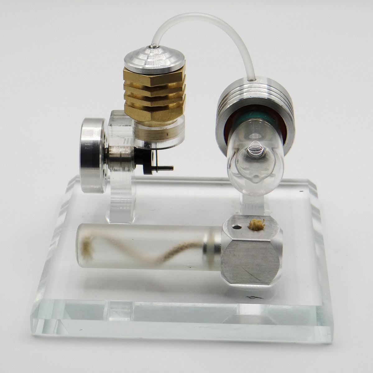 Adjustable Speed Stirling Engine Model Vertical Flywheel Physics Science Experiment Toy