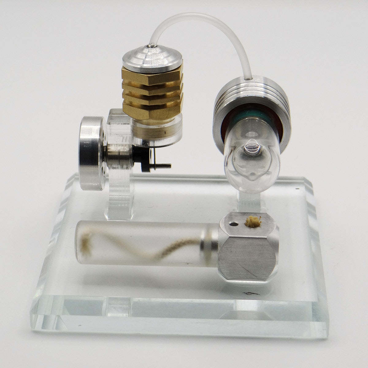 Adjustable Speed Stirling Engine Model Vertical Flywheel Physics Science Experiment Toy