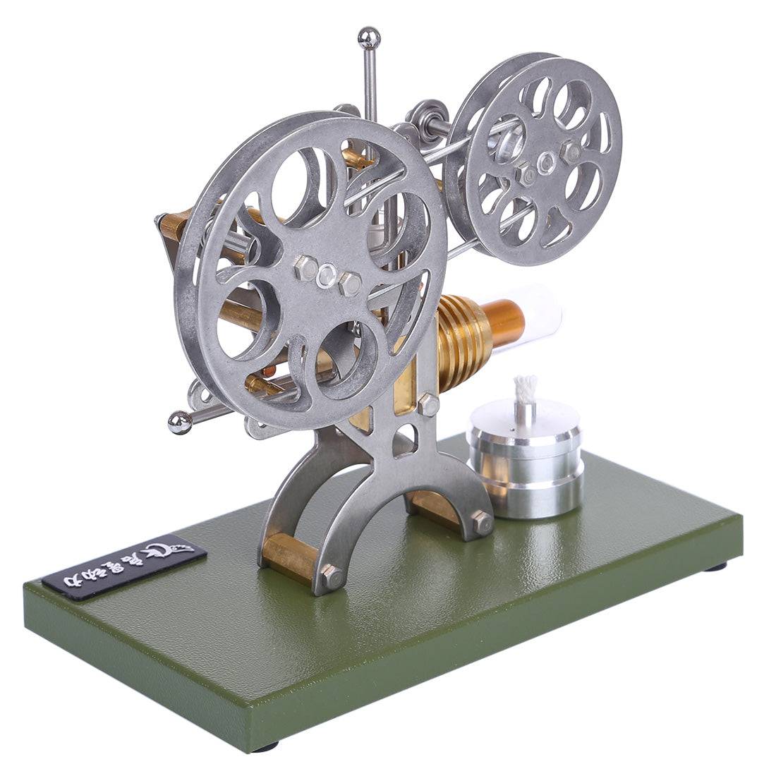 Retro Projector Style DIY Stirling Engine Kit External Combustion Science Model Gift-helloworld7