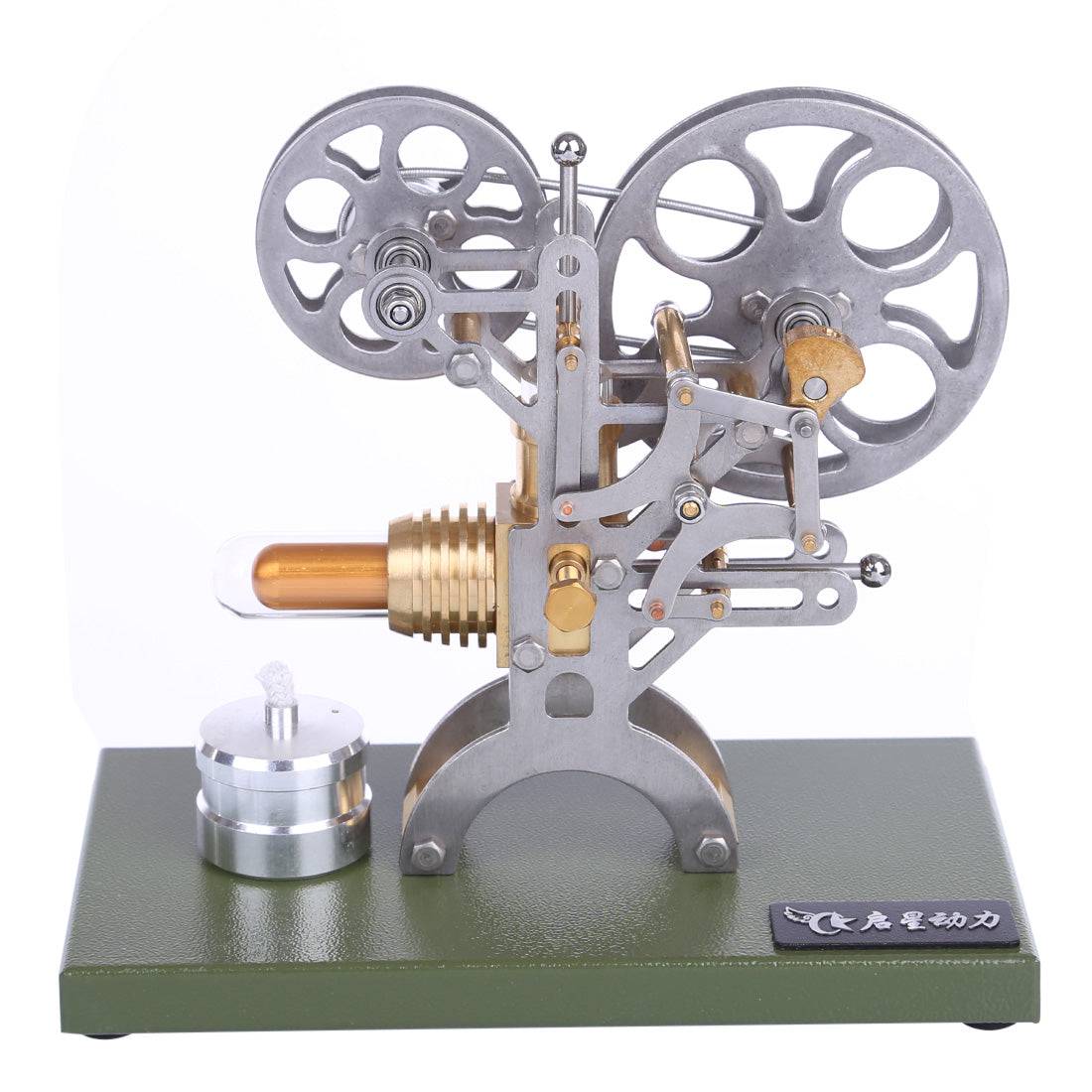 Retro Projector Style DIY Stirling Engine Kit External Combustion Science Model Gift-helloworld7