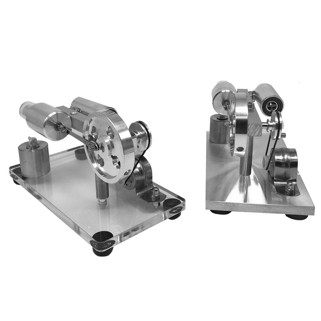 Full Metal Single Cylinder Stirling Engine Generator Model with LED Science Experiment Gift-helloworld7