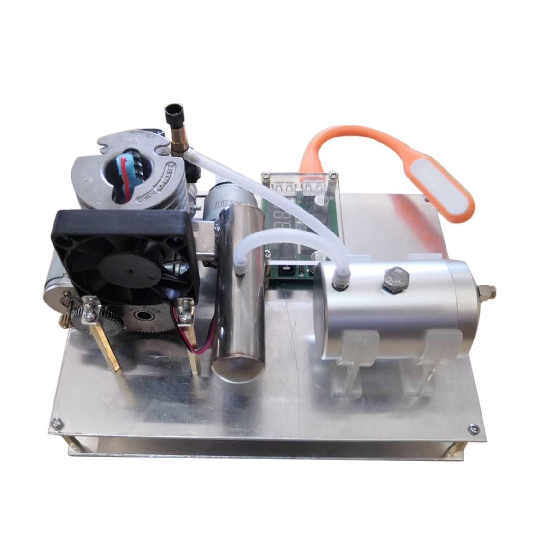 HelloWorld7-Modified 2 stroke Single Cylinder Air-cooled Gasoline Engine 12V Generator One Key Electric Start-helloworld7