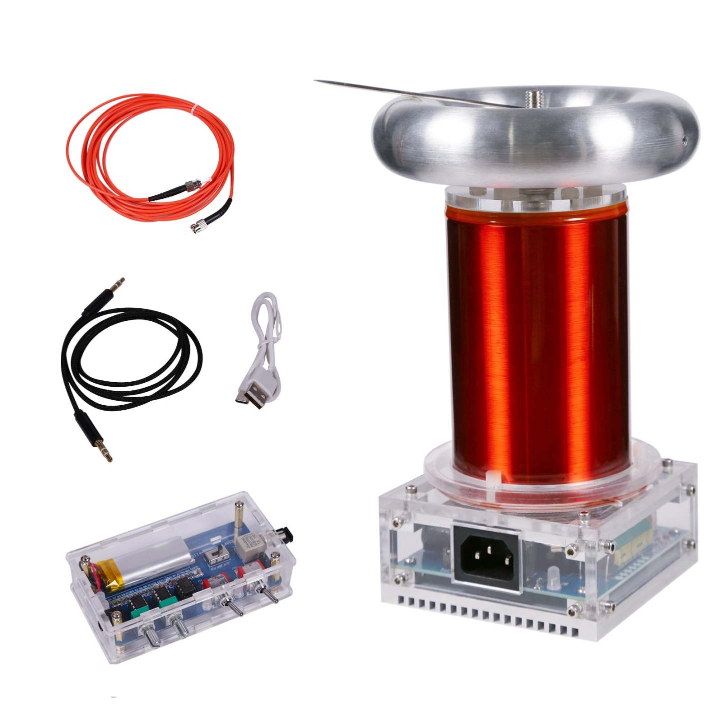 HelloWorld7-Stark 220V Tesla Coil Musical Engine with Arc Extinguishine Integrated SSTC Driver