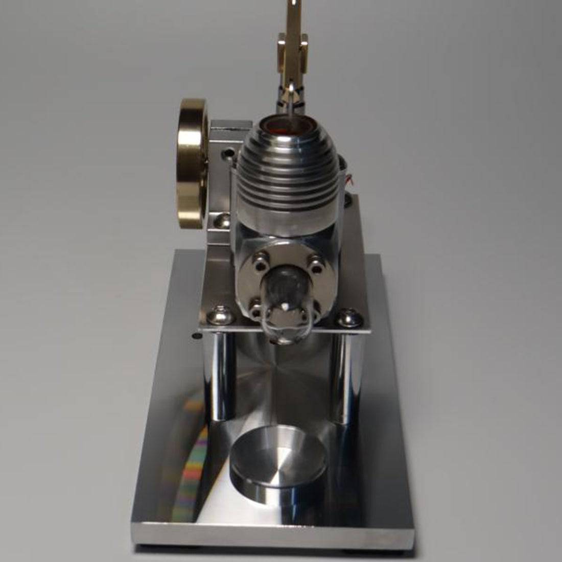 HelloWorld7-Stirling Engine Model Balance Type Stirling High Performance Generator with Lamp Beads