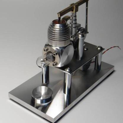HelloWorld7-Stirling Engine Model Balance Type Stirling High Performance Generator with Lamp Beads