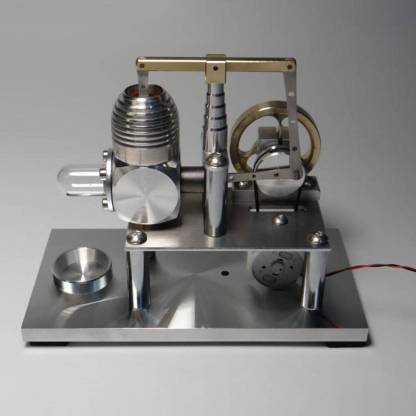 HelloWorld7-Stirling Engine Model Balance Type Stirling High Performance Generator with Lamp Beads