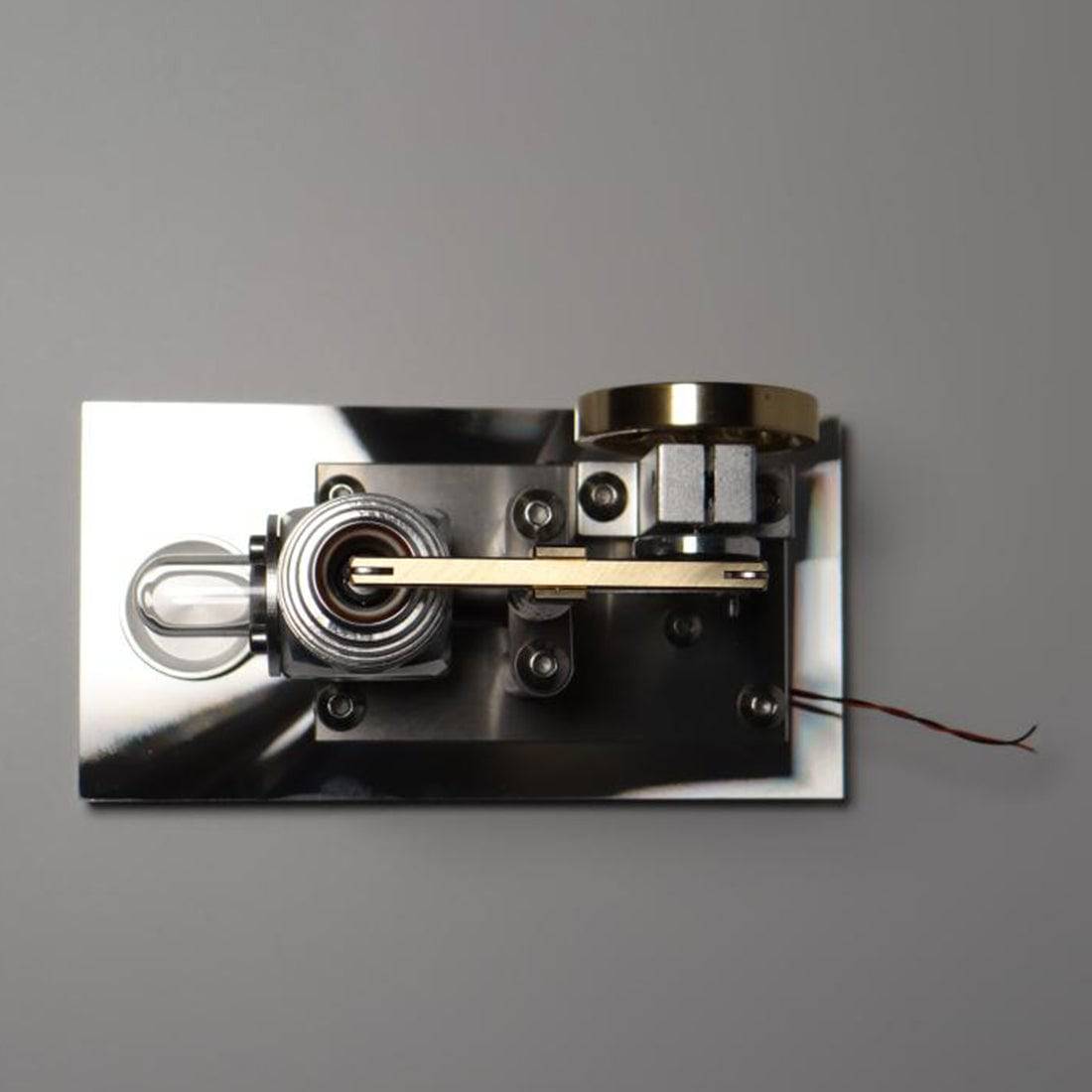 HelloWorld7-Stirling Engine Model Balance Type Stirling High Performance Generator with Lamp Beads