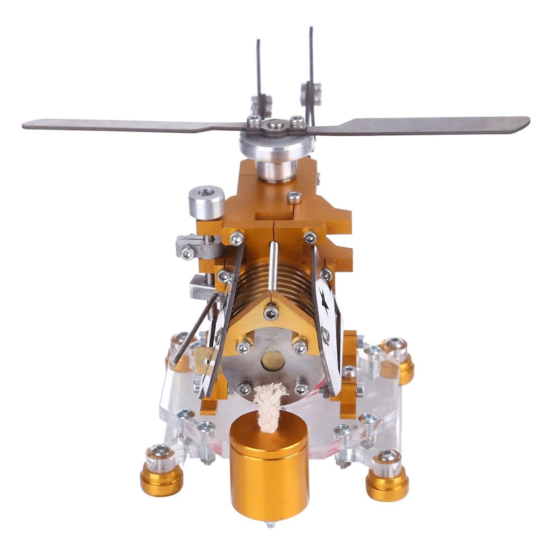 Transport Helicopter Stirling Engine Model Metal Aircraft Science Gift-helloworld7