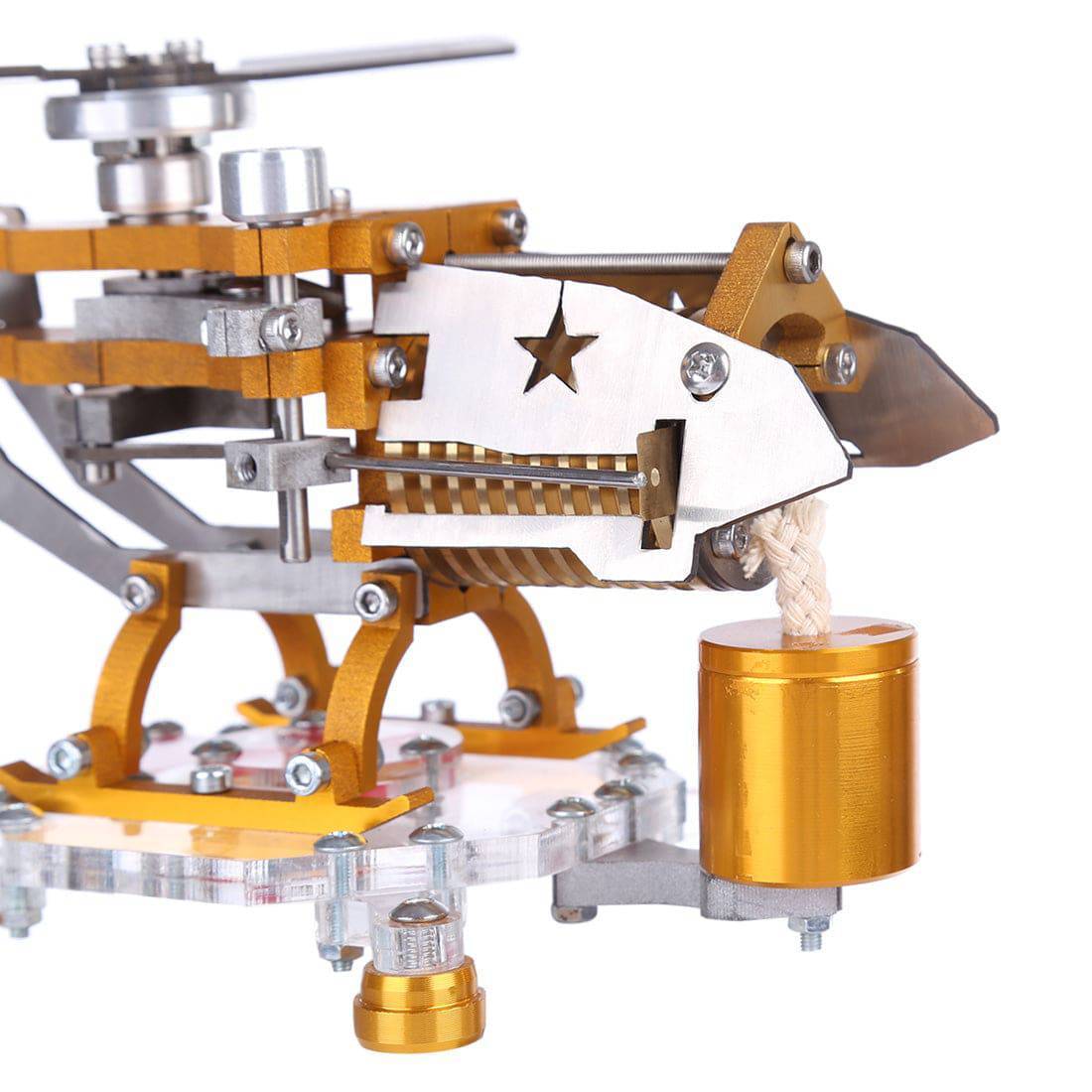 Transport Helicopter Stirling Engine Model Metal Aircraft Science Gift-helloworld7