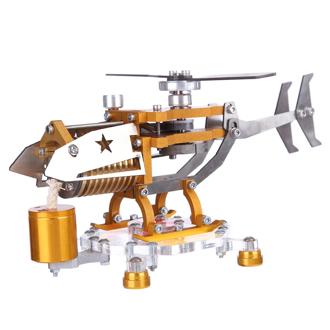 Transport Helicopter Stirling Engine Model Metal Aircraft Science Gift-helloworld7