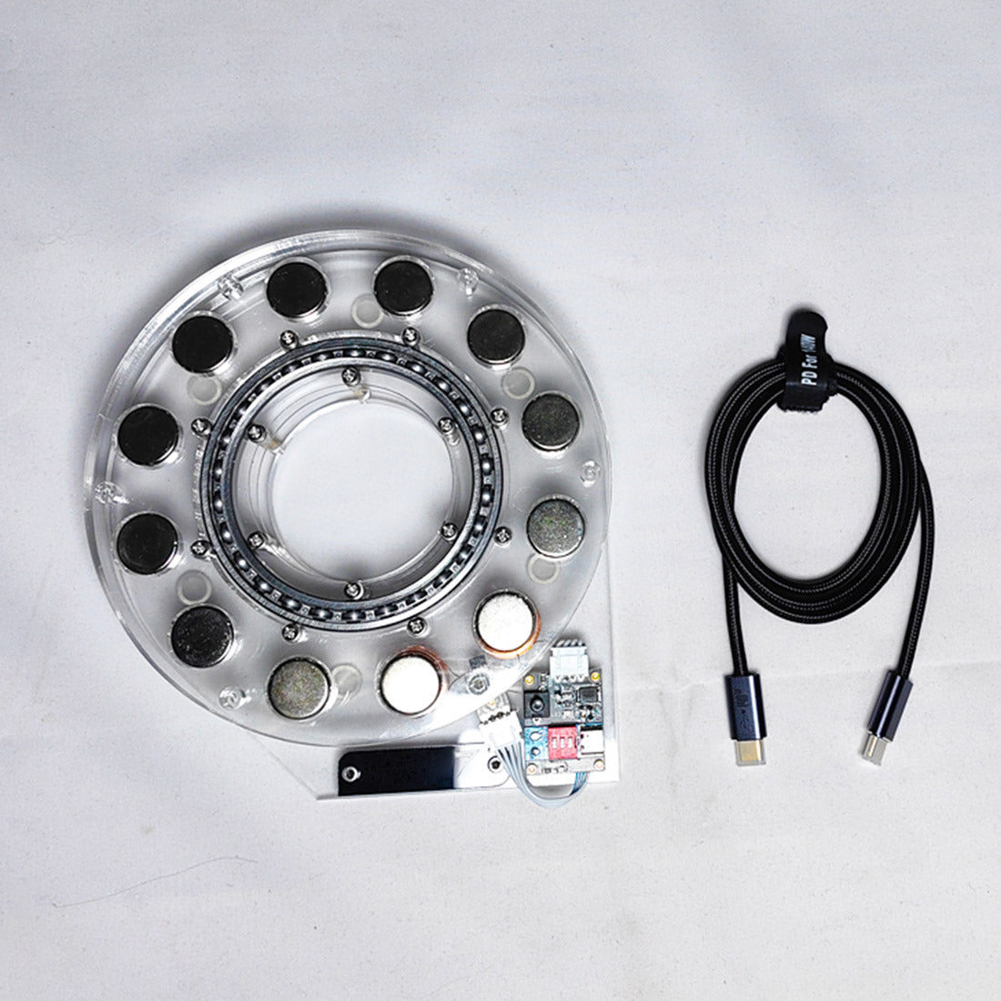 Big Bearing Outer Rotor BLDC Motor Model High Speed Hall Sensor Physics Science Toy