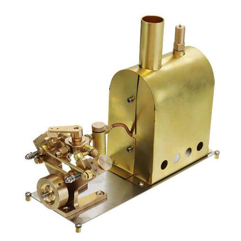 HelloWorld7-M2C Mini Steam Boiler with Twin Cylinder Marine Steam Engine Stirling Engine Model