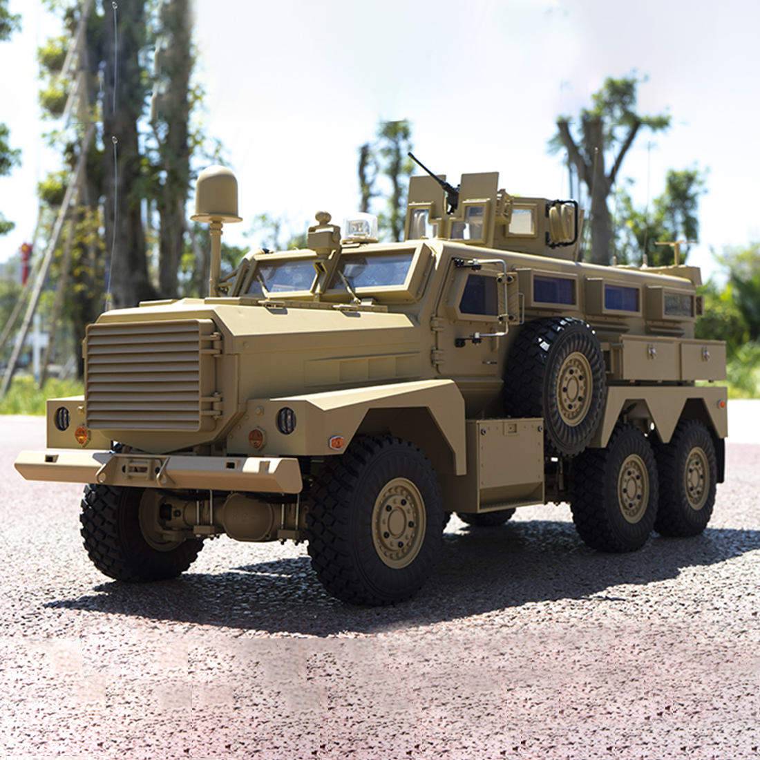 HelloWorld7-HG P602 Cougar 1/12 Scale 6WD RC Off-Road Military Truck 16CH High-Detail Model Vehicle