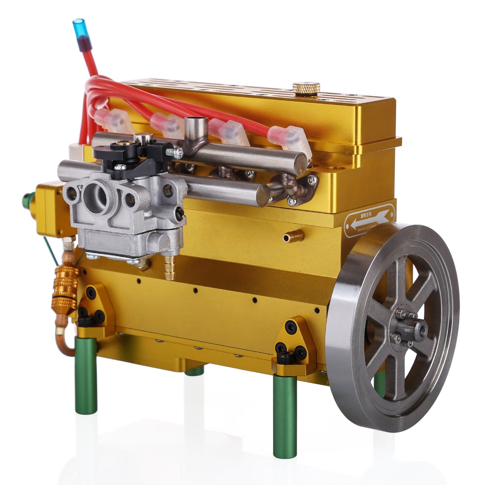 HelloWorld7-32cc Four-cylinder In-line Water-cooled Gasoline Engine for RC Car Ship