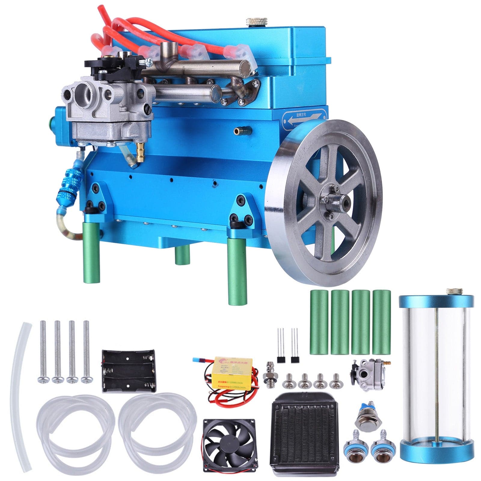 HelloWorld7-32cc Four-cylinder In-line Water-cooled Gasoline Engine for RC Car Ship