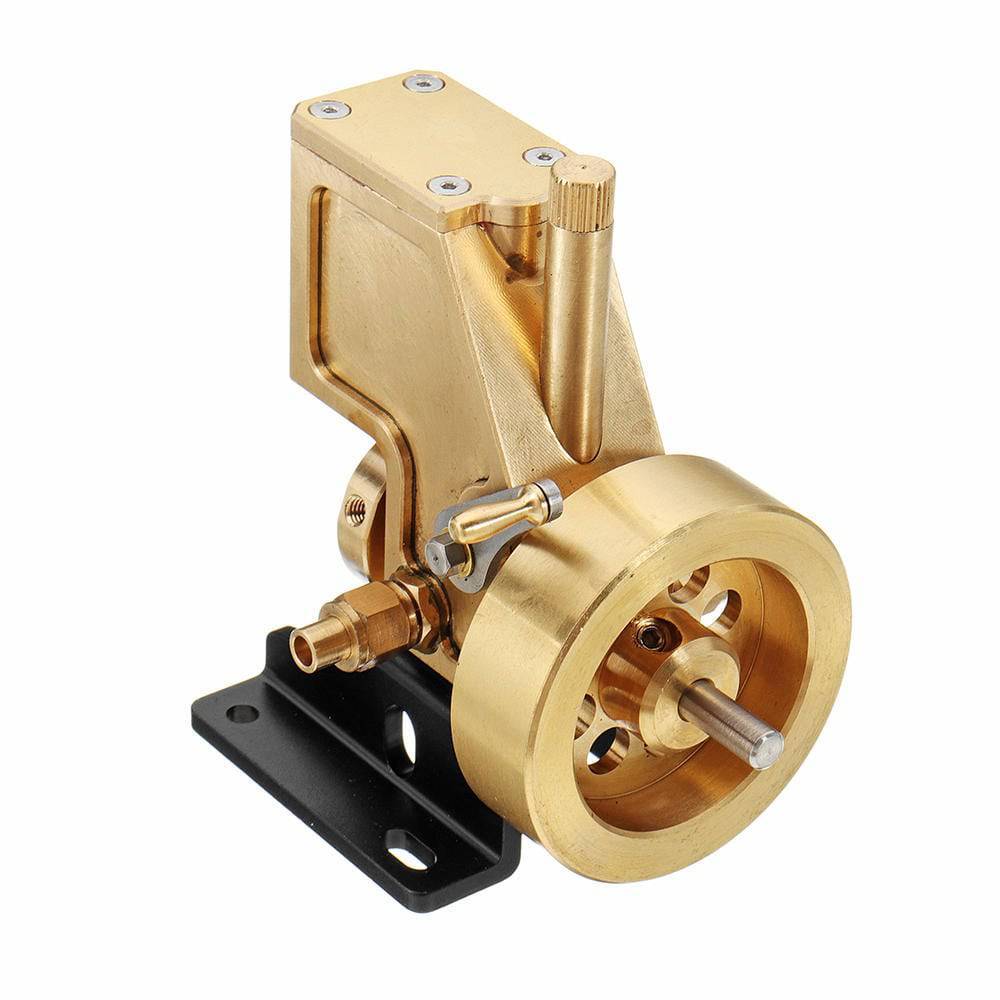 Mini Pure Copper Steam Engine Model Single Cylinder Physics Toy -helloworld7