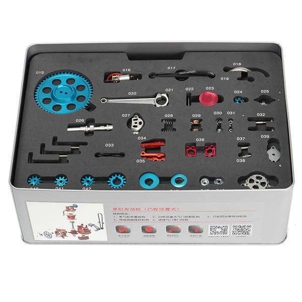 Full Metal 4 Stroke Engine Model Kit DIY Assembly Electric Simulation Toy-helloworld7