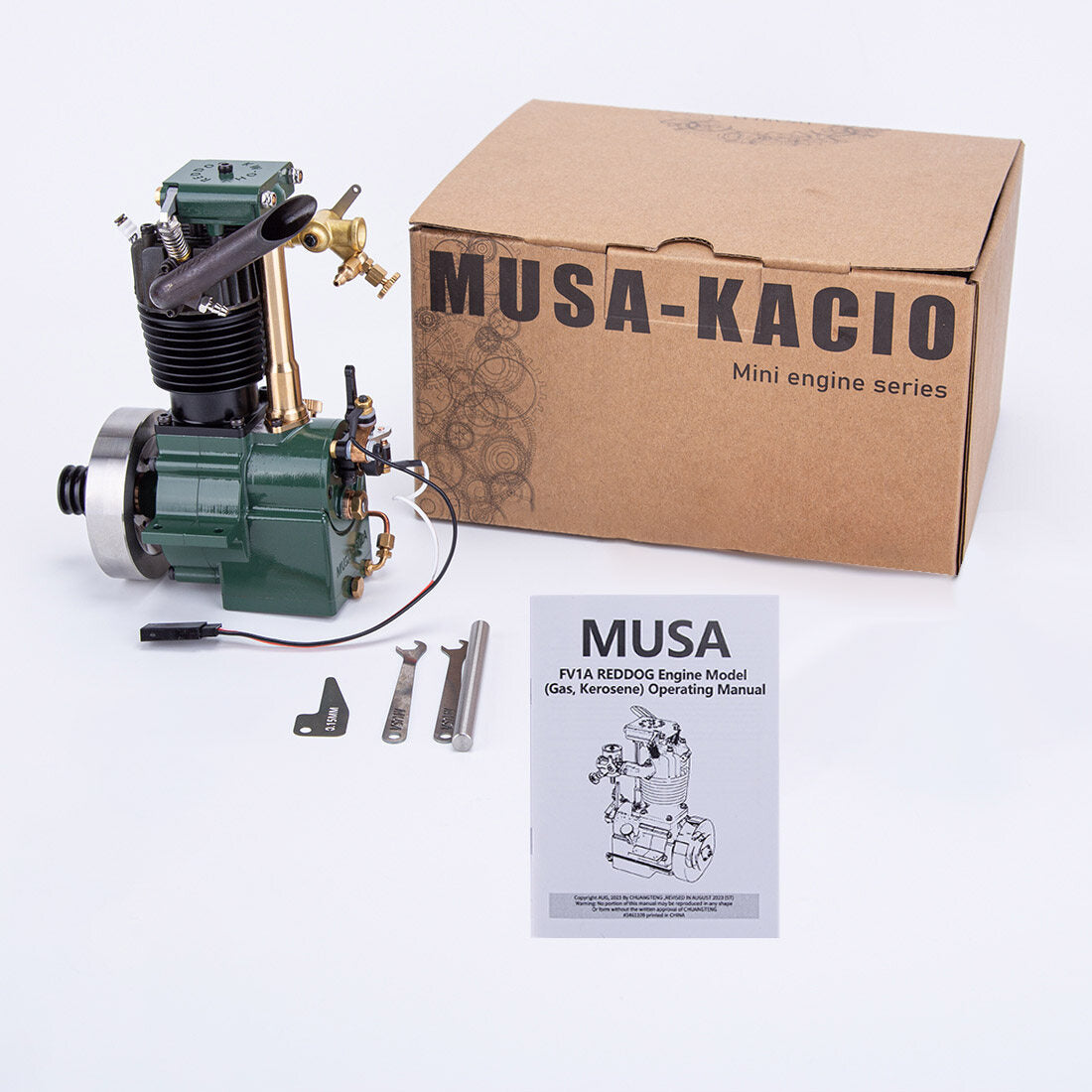 HelloWorld7-MUSA FV1A KW-OHV 7cc Air-cooled OHV Four-stroke Single-cylinder Gasoline Engine Model