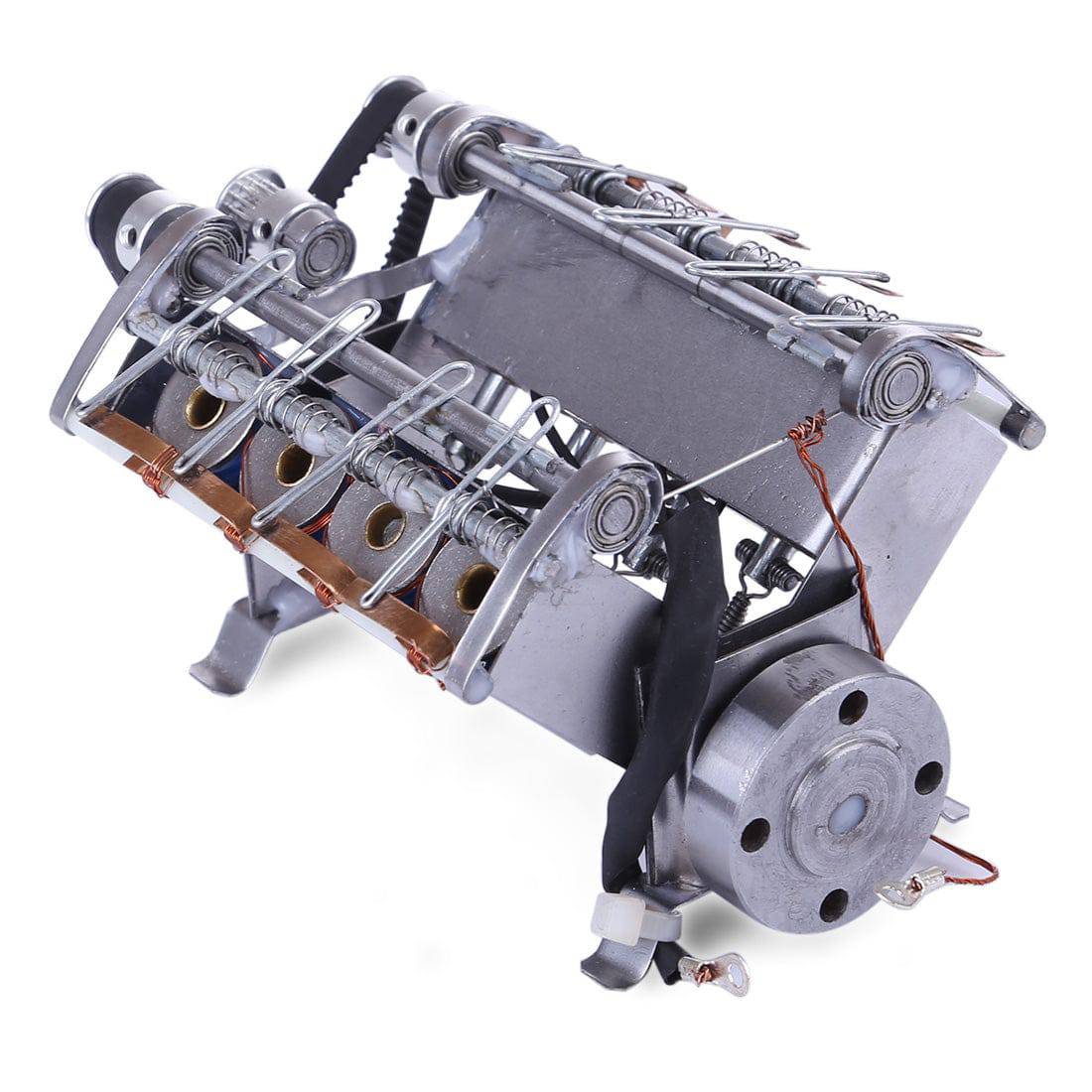 Metal V8 Electromagnetic Engine Model High Speed Solenoid Motor STEM Science Gift-helloworld7