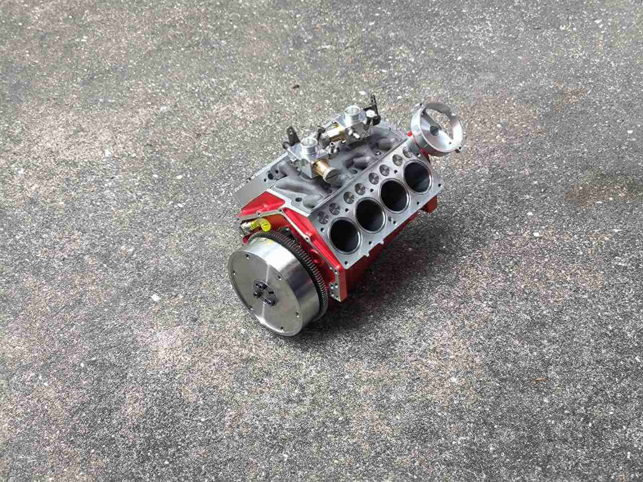 CISON V8-440 44cc Small Block Flathead Gas Engine Model Kit DIY RC V8