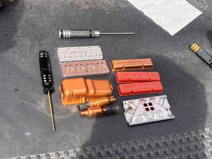 CISON V8-440 44cc Small Block Flathead Gas Engine Model Kit DIY RC V8