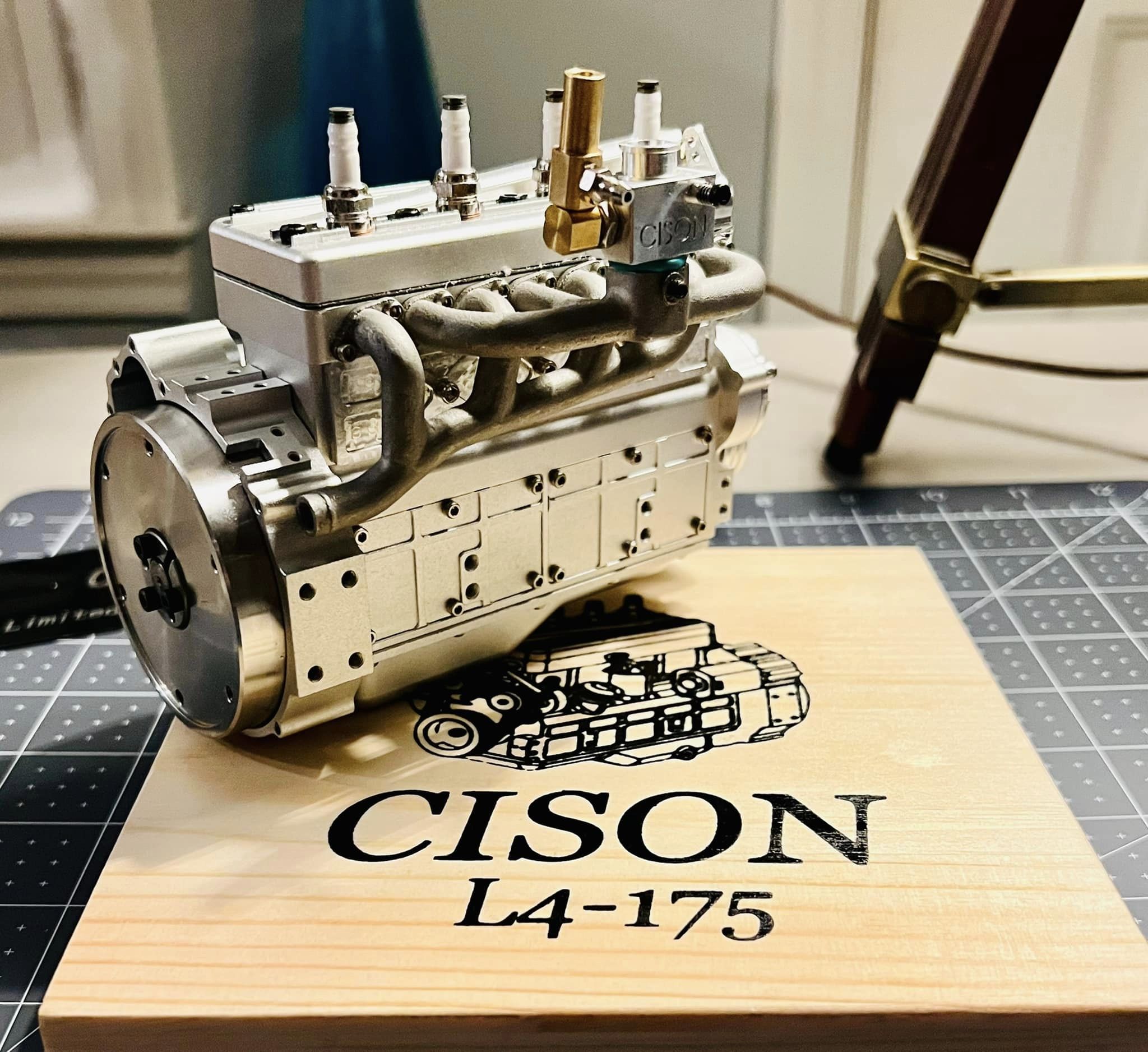 CISON FL4-175 17.5cc Flathead Inline 4 Cylinder 4 Stroke Gasoline Engine Model-helloworld7