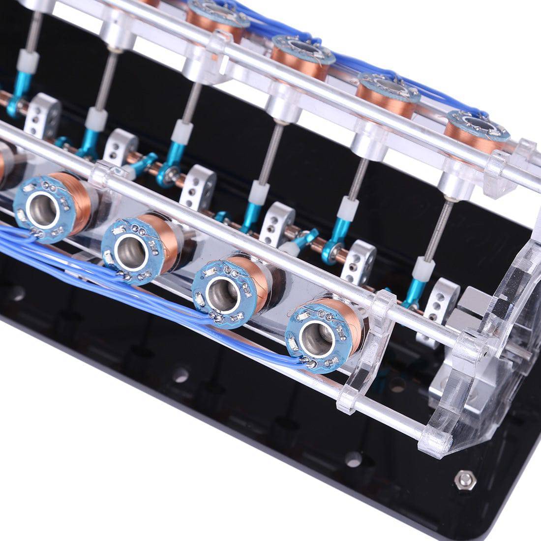 Stark V12 Electromagnetic Engine Model High Speed Hall Sensor Physics Science Toy-helloworld7