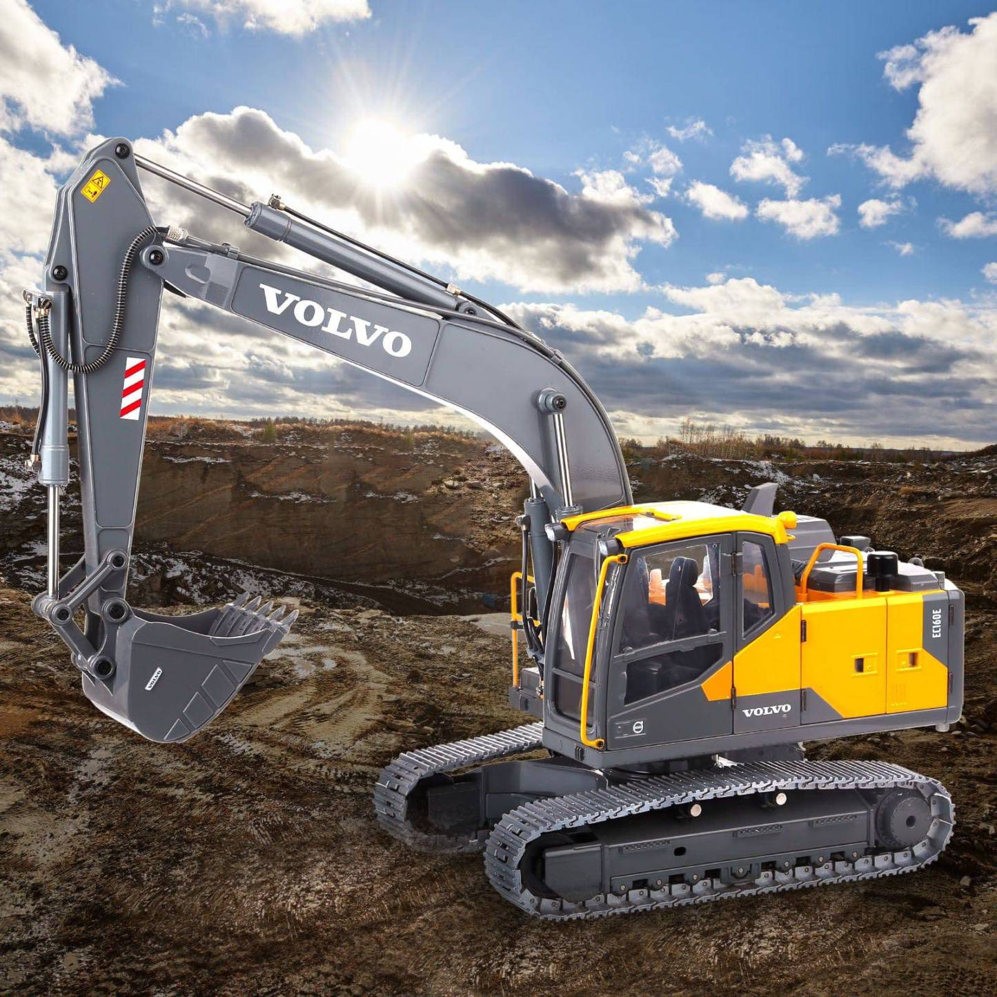 1/14 Scale RC Hydraulic Excavator Heavy Duty All Metal 24CH Construction Vehicle RTR Model-helloworld7