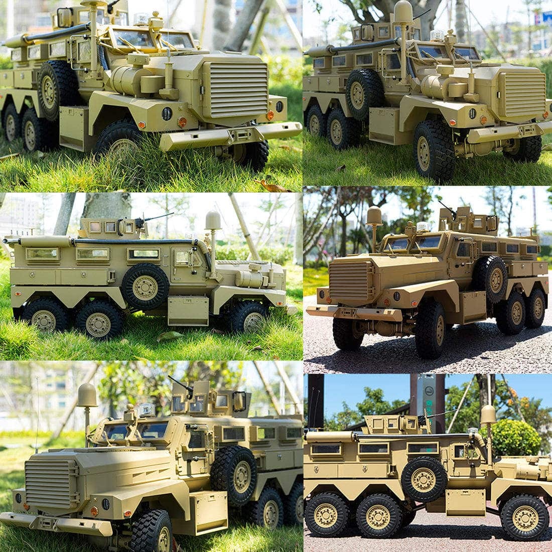 HelloWorld7-HG P602 Cougar 1/12 Scale 6WD RC Off-Road Military Truck 16CH High-Detail Model Vehicle