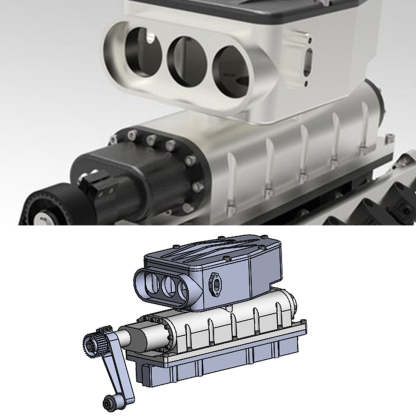 HelloWorld7-ENJOMOR All-Metal Supercharger for ENJOMOR V12 GS-V12 High Performance Engine Model