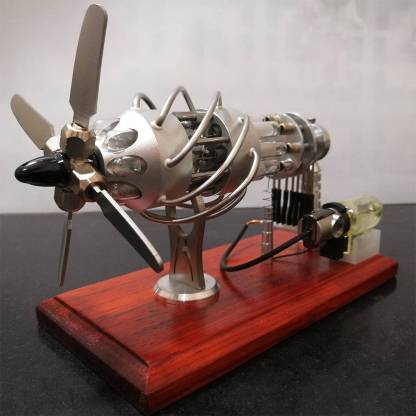 16 Cylinder Swash Plate Stirling Engine Model Upgraded Quartz Glass Generator Physics Experiment Toy-helloworld7